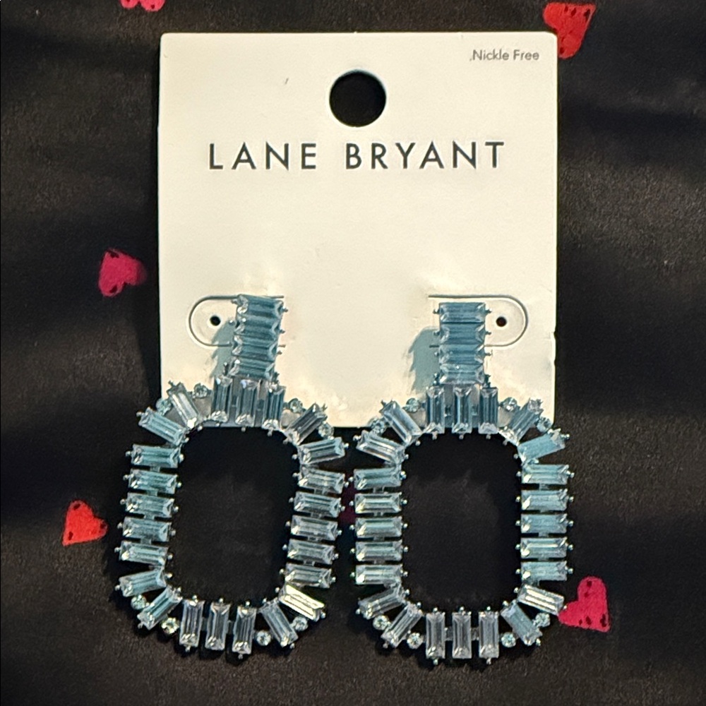 Lane Bryant Light Blue Geometric Earrings